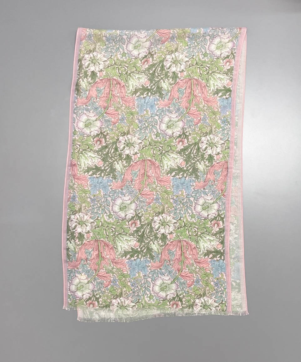 【 V&A（ヴィクトリア・アンド・アルバート 博物館）】 ウールシルクインクジェットストール