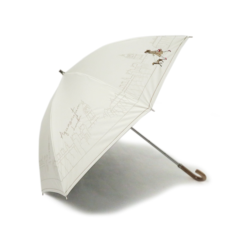 Aquascutum（ｱｸｱｽｷｭｰﾀﾑ）】 晴雨兼用傘（ショート傘）東レ サマー