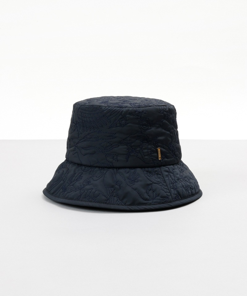 【 Beaurance （ビューランス）】刺しゅうキルティングバケットハット