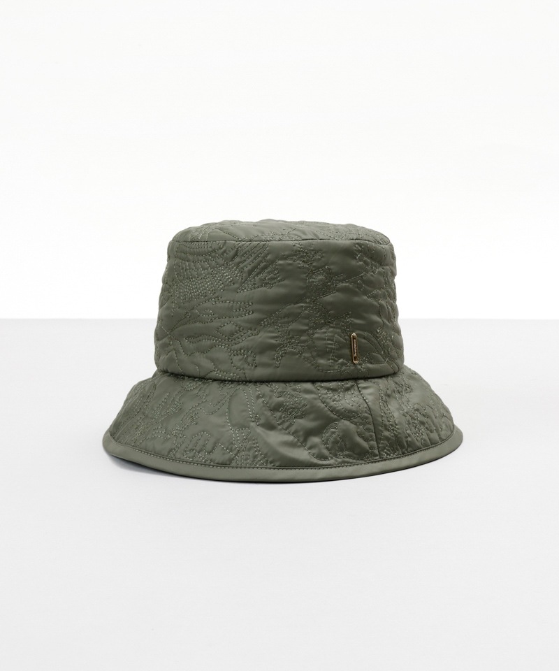 【 Beaurance （ビューランス）】刺しゅうキルティングバケットハット