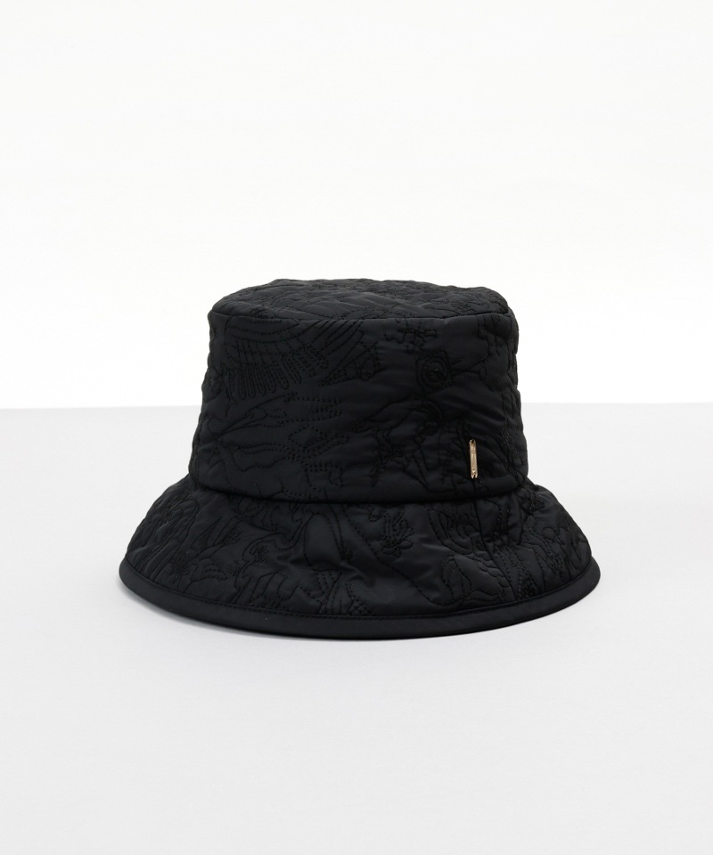 【 Beaurance （ビューランス）】刺しゅうキルティングバケットハット
