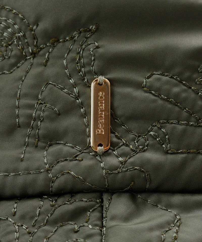 【 Beaurance （ビューランス）】刺しゅうキルティングバケットハット