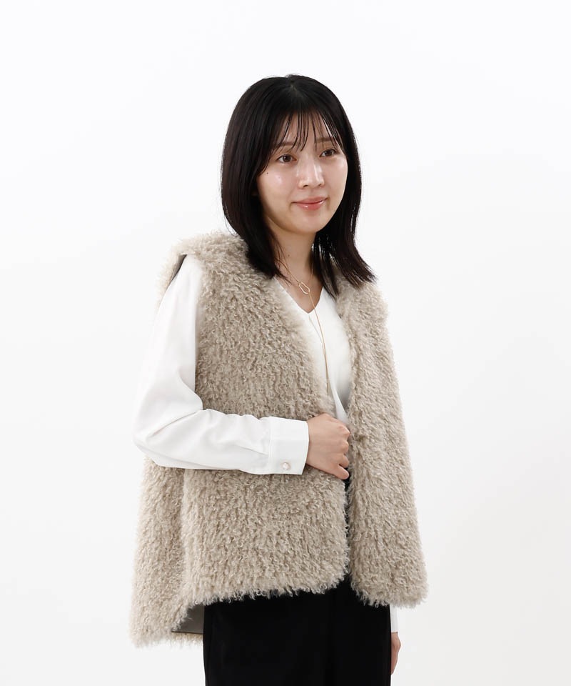 【 Beaurance （ビューランス） 】 チベットラム風 エコファージレ