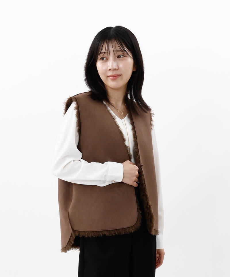 【 Beaurance （ビューランス） 】 チベットラム風 エコファージレ