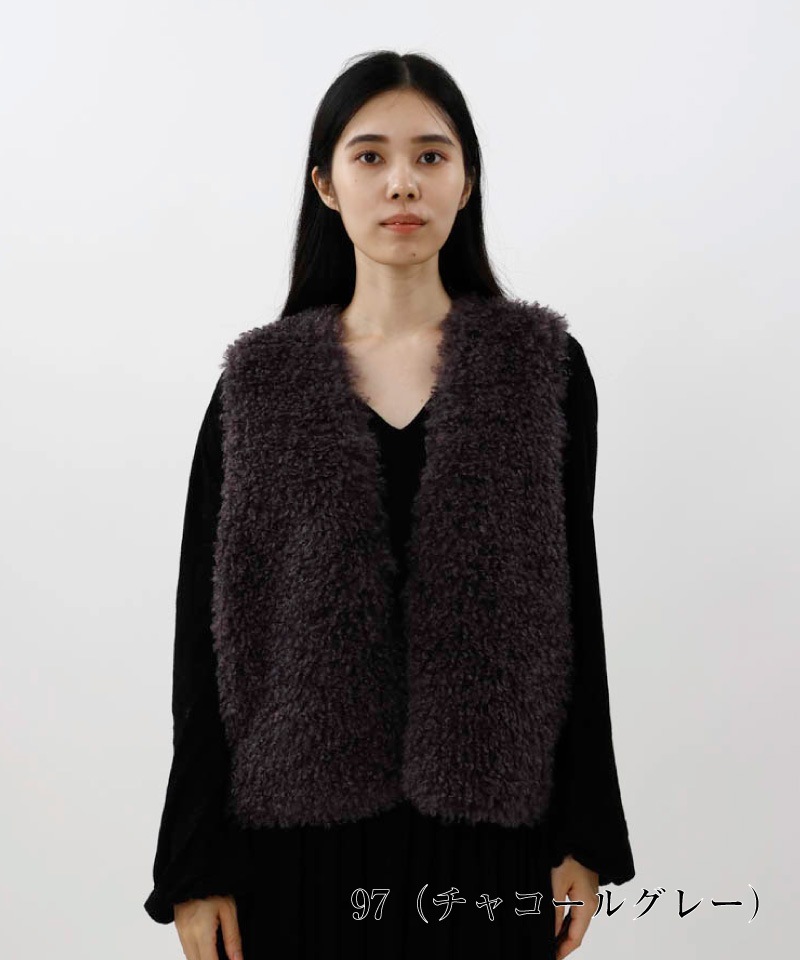 【 Beaurance （ビューランス） 】 チベットラム風 エコファージレ