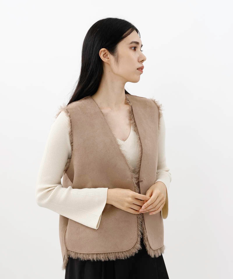 【 Beaurance （ビューランス） 】 チベットラム風 エコファージレ