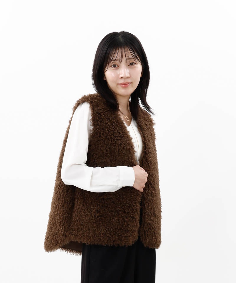 【 Beaurance （ビューランス） 】 チベットラム風 エコファージレ