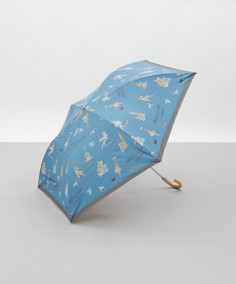 Aquascutum（アクアスキュータム）】ガールプリント晴雨兼用傘