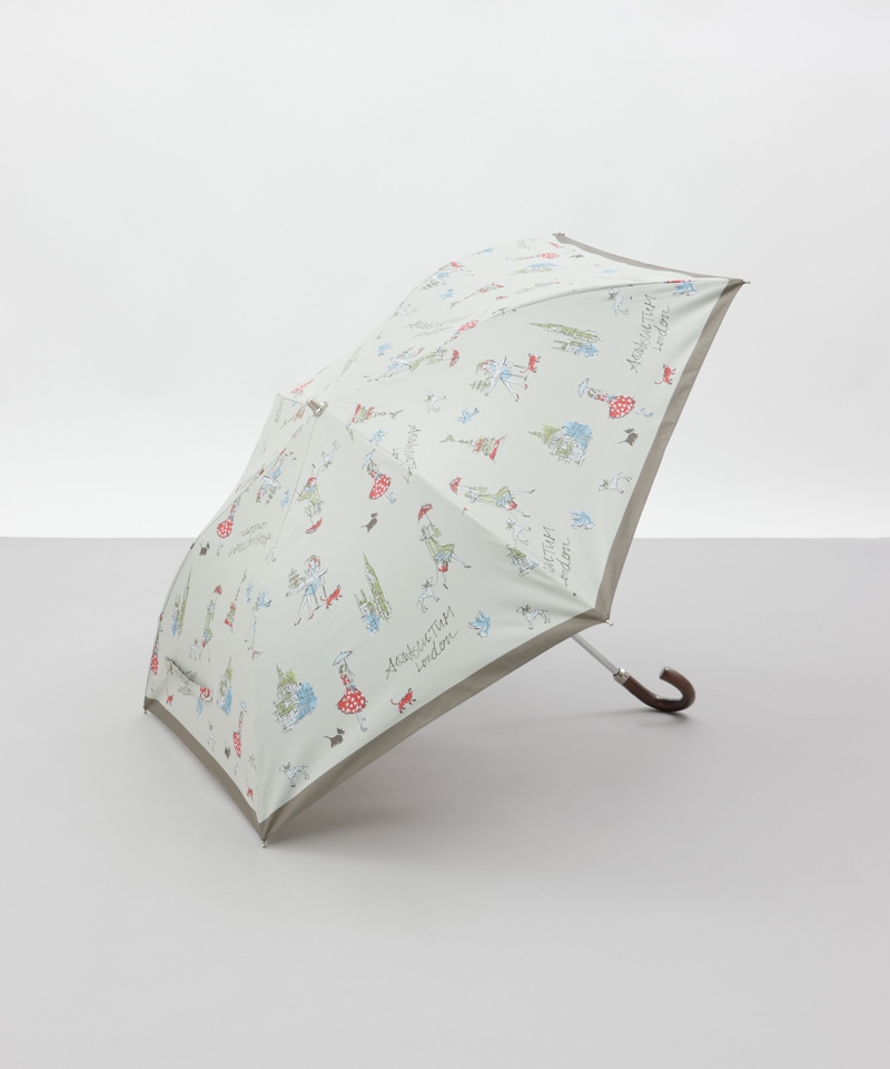 Aquascutum（アクアスキュータム）】ガールプリント晴雨兼用傘
