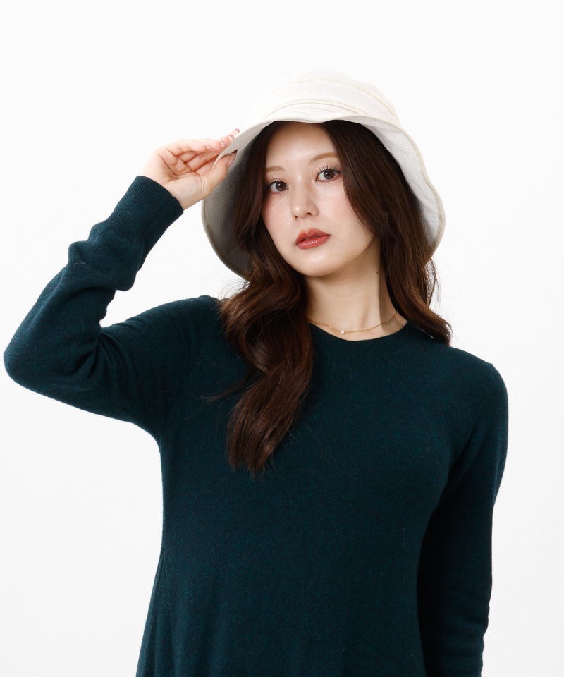美品 ランバンオンブルー 帽子 グログランテープ LANVIN en Bleu （ランバン オン ブルー）】グログランライン