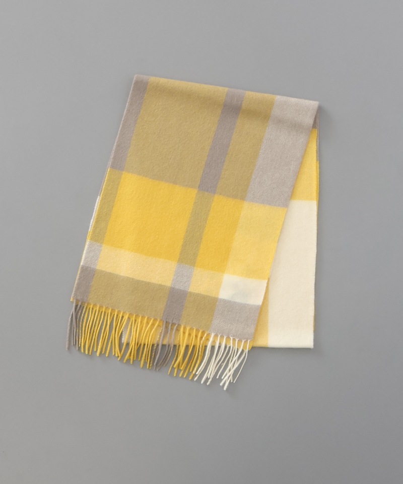 LANVIN en Bleu （ランバン オン ブルー）】カシミヤ100%チェック