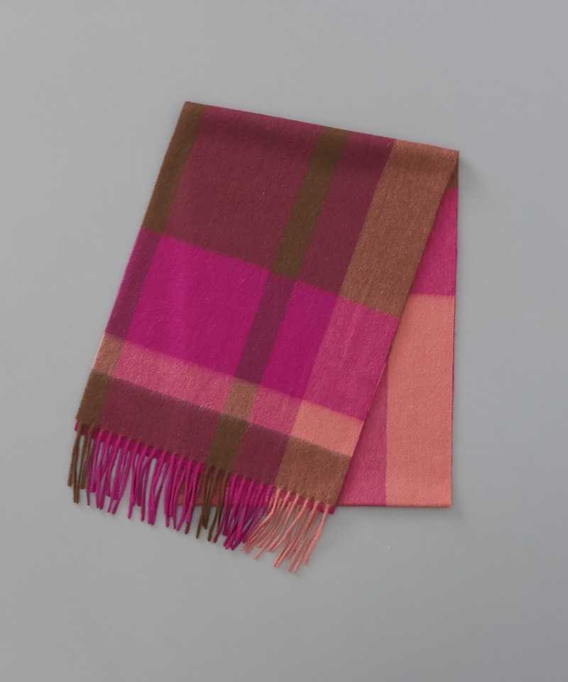 LANVIN en Bleu （ランバン オン ブルー）】カシミヤ100%チェック