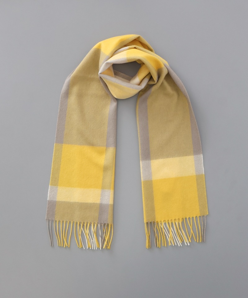 LANVIN en Bleu （ランバン オン ブルー）】カシミヤ100%チェック