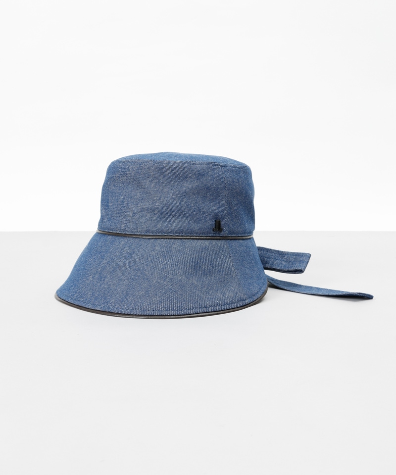 LANVIN en Bleu （ランバン オン ブルー）】デニム/レザーリボン