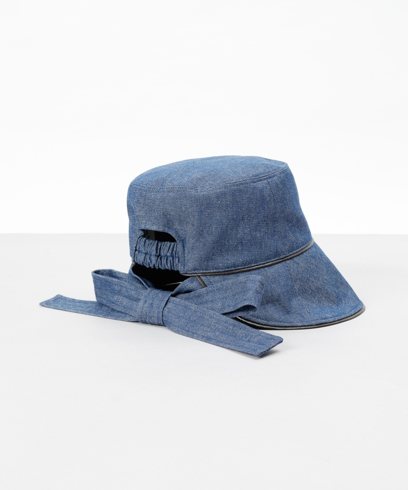 LANVIN en Bleu （ランバン オン ブルー）】デニム/レザーリボン