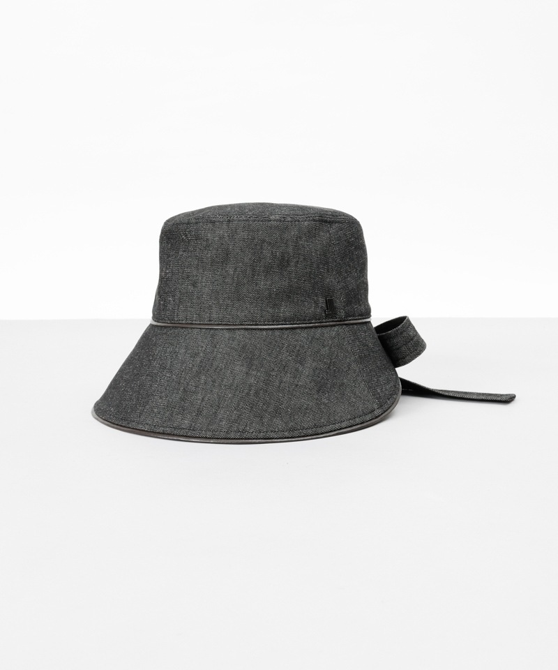 LANVIN en Bleu （ランバン オン ブルー）】デニム/レザーリボン