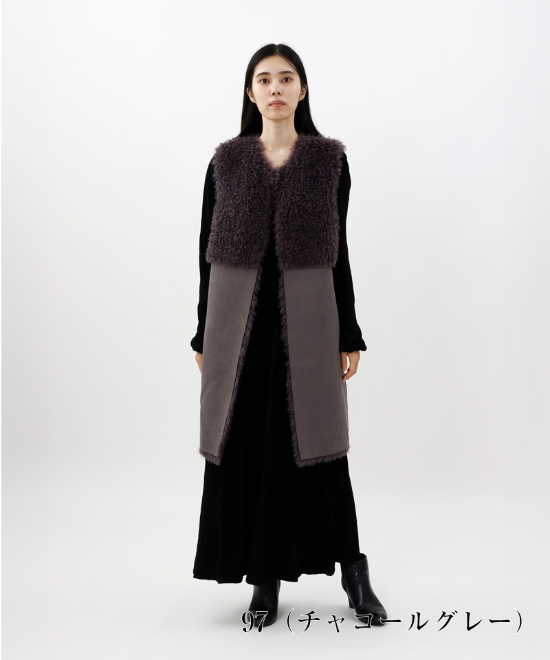 【 Beaurance （ビューランス） 】 チベットラム風 エコファージレ