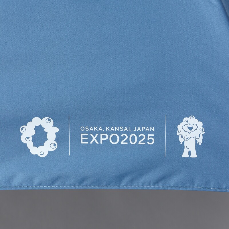 EXPO2025ミャクミャク英字晴雨兼用自動開閉ミニ傘ALL｜オーロラ