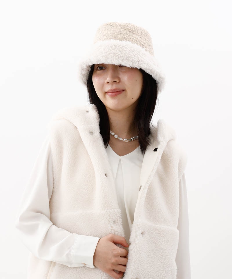 otona MUSE 12月号掲載【 Beaurance （ビューランス）】ツイードファークロッシェハット