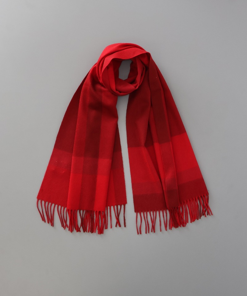 LANVIN en Bleu （ランバン オン ブルー）】カシミヤ100%チェック