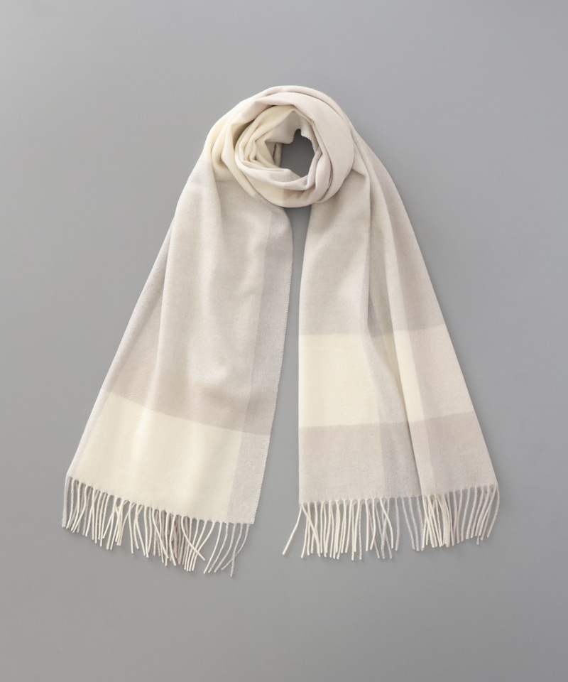 LANVIN en Bleu （ランバン オン ブルー）】カシミヤ100%チェック