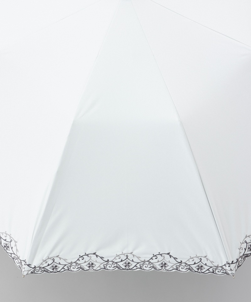 【 Aquascutum（アクアスキュータム）】エレガンス刺しゅう晴雨兼用傘（折りたたみ）