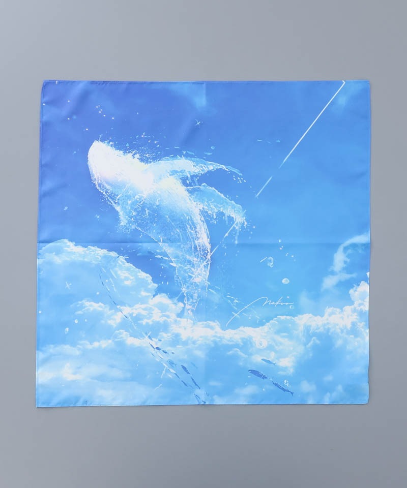 【 クリエイターズ コラボ 】 まころん＆空に青。（スカーフ） 受注生産品