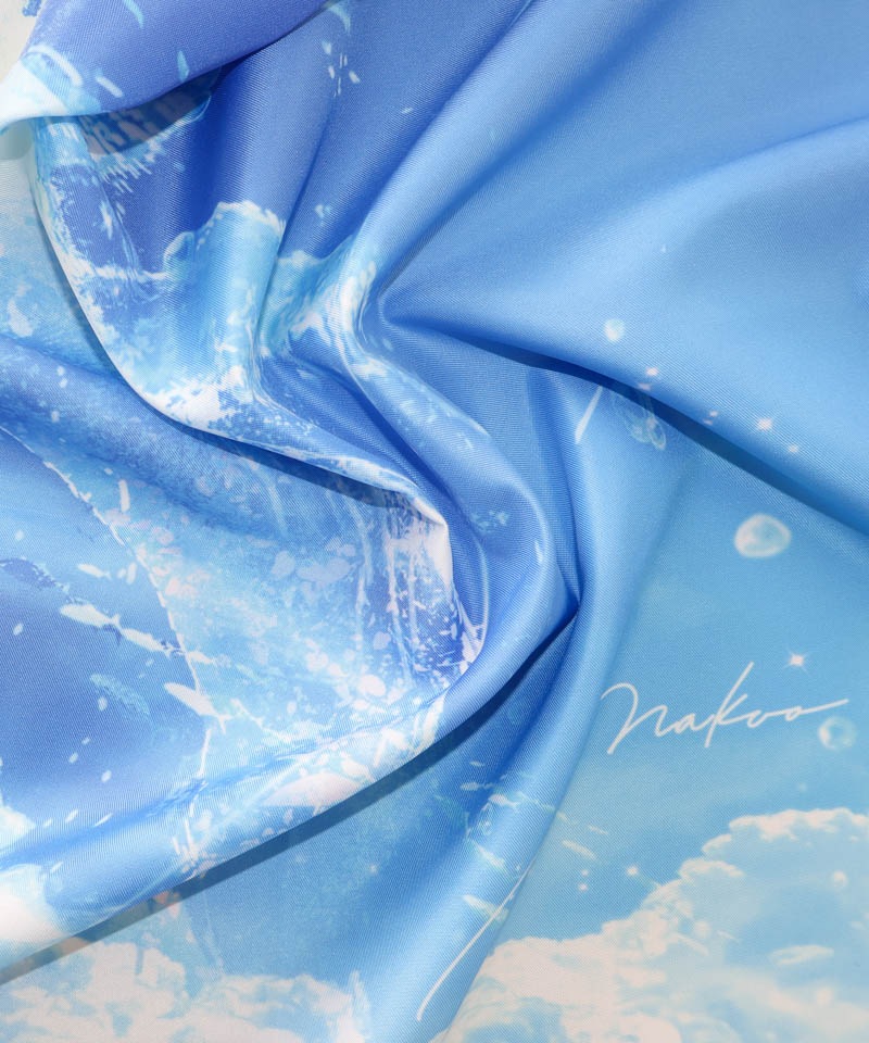 【 クリエイターズ コラボ 】 まころん＆空に青。（スカーフ） 受注生産品