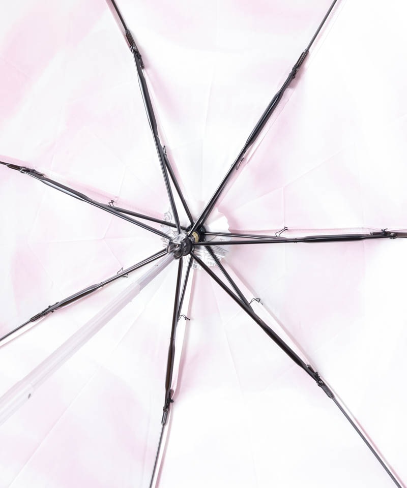 【 Aquascutum（アクアスキュータム）】イングリッシュガーデンプリント雨傘（折りたたみ傘）