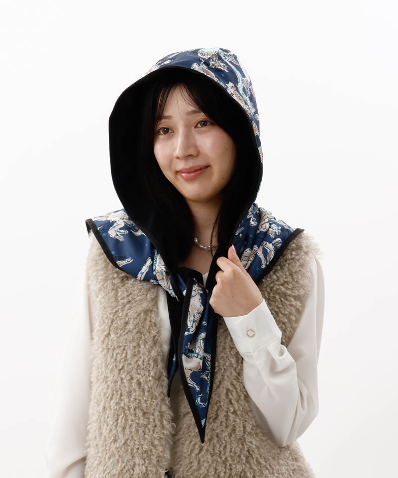 【 Beaurance （ビューランス）】ケープ付き リバーシブルフード