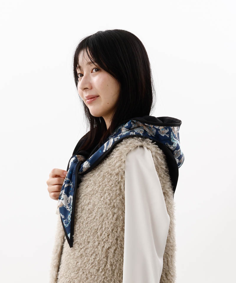 【 Beaurance （ビューランス）】ケープ付き リバーシブルフード