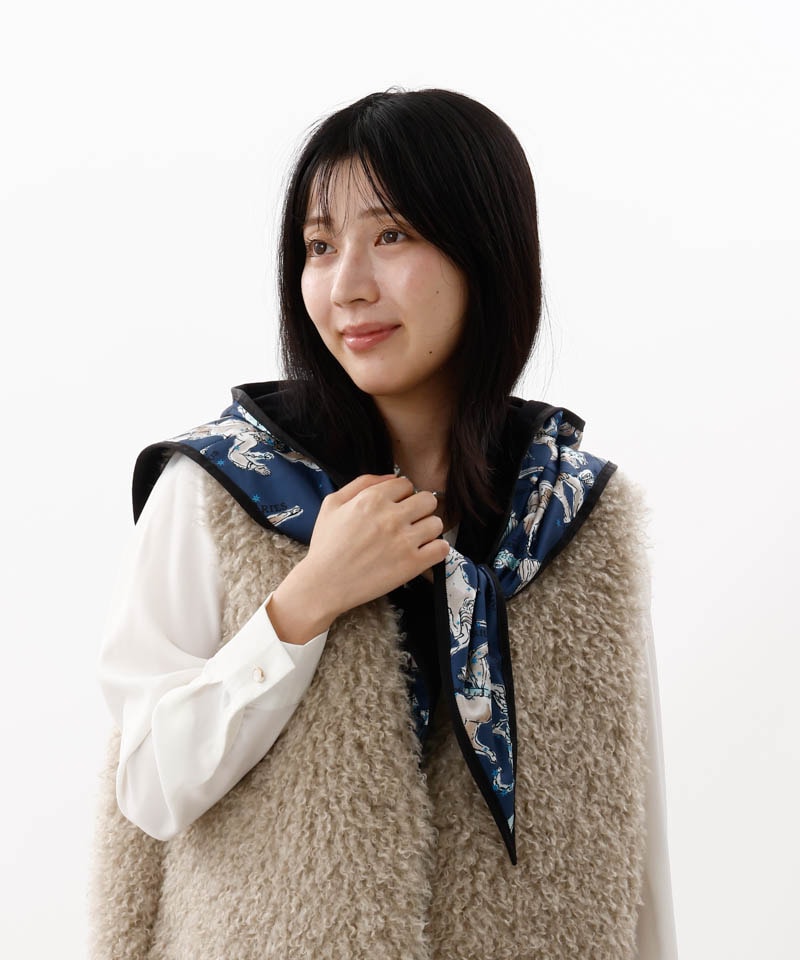 【 Beaurance （ビューランス）】ケープ付き リバーシブルフード