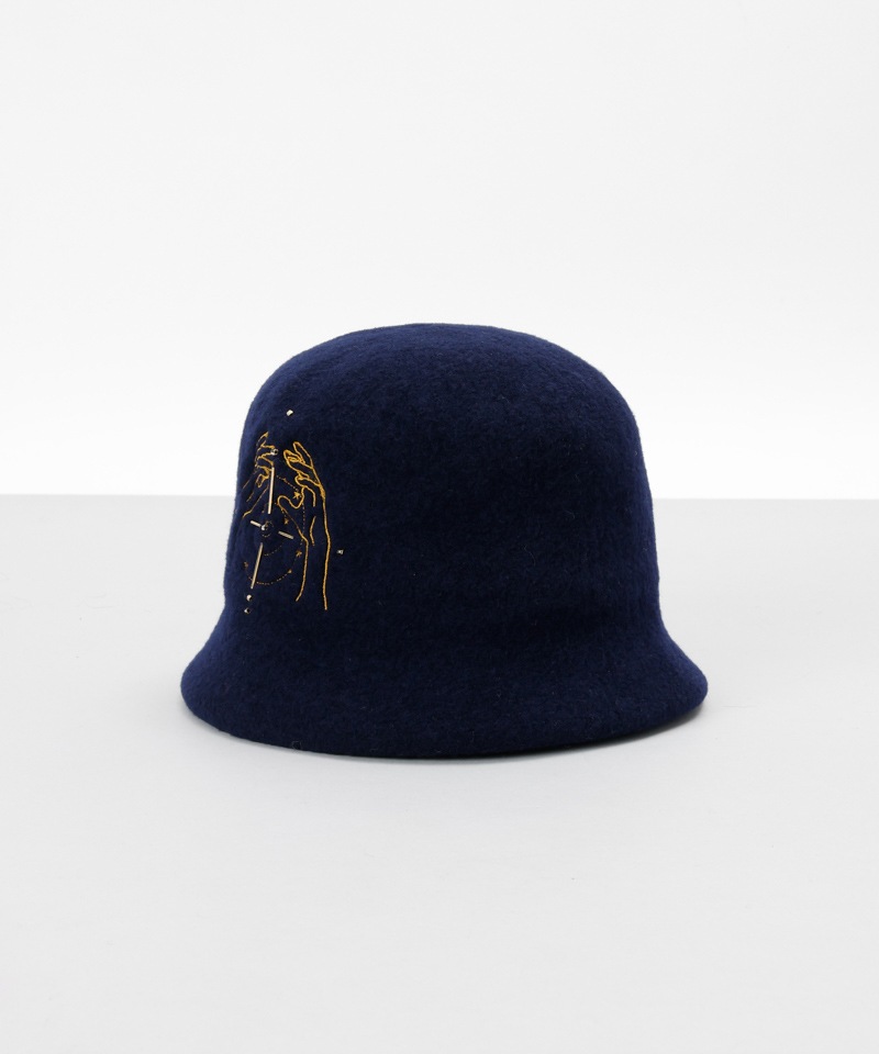 【 Beaurance （ビューランス）】刺しゅう入りクロッシェハット