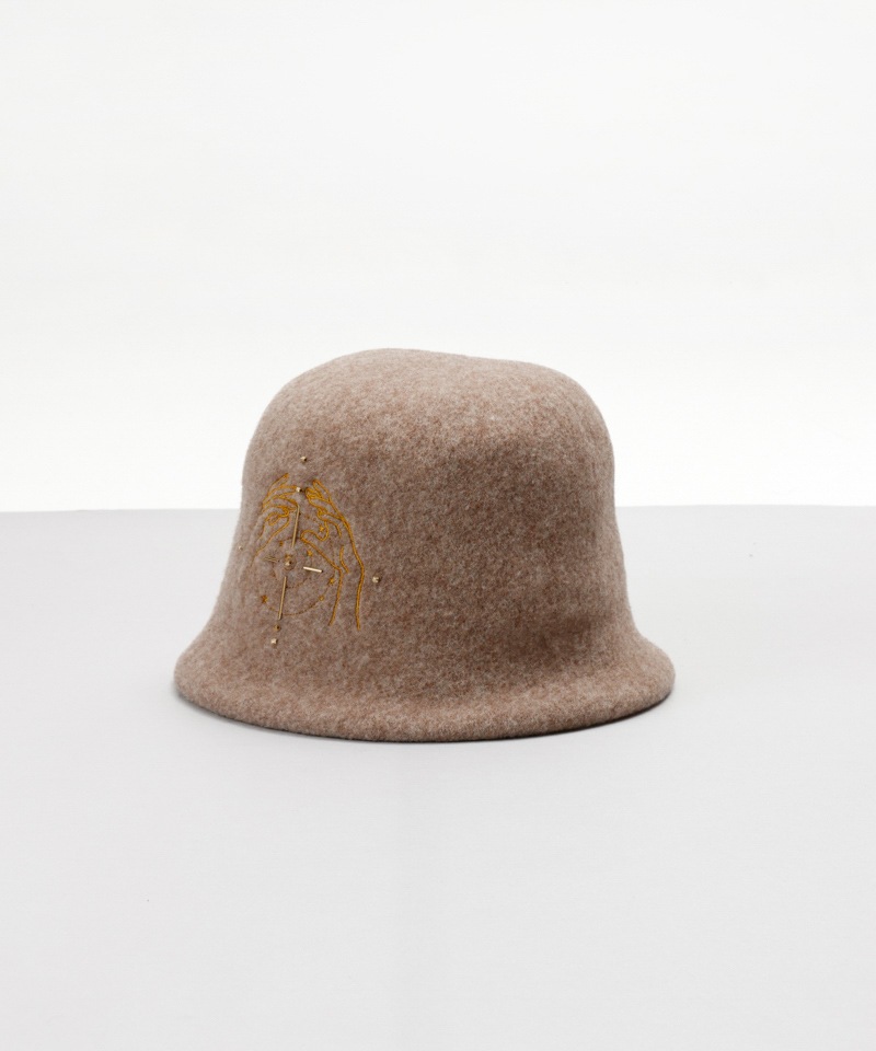 【 Beaurance （ビューランス）】刺しゅう入りクロッシェハット