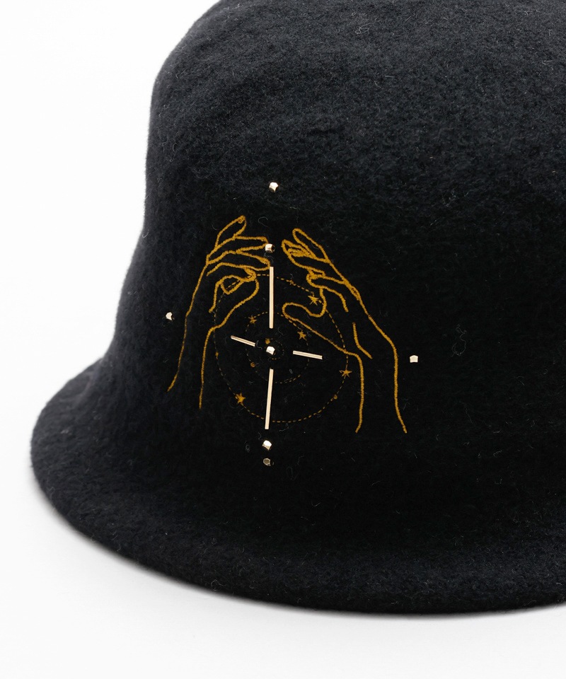 【 Beaurance （ビューランス）】刺しゅう入りクロッシェハット