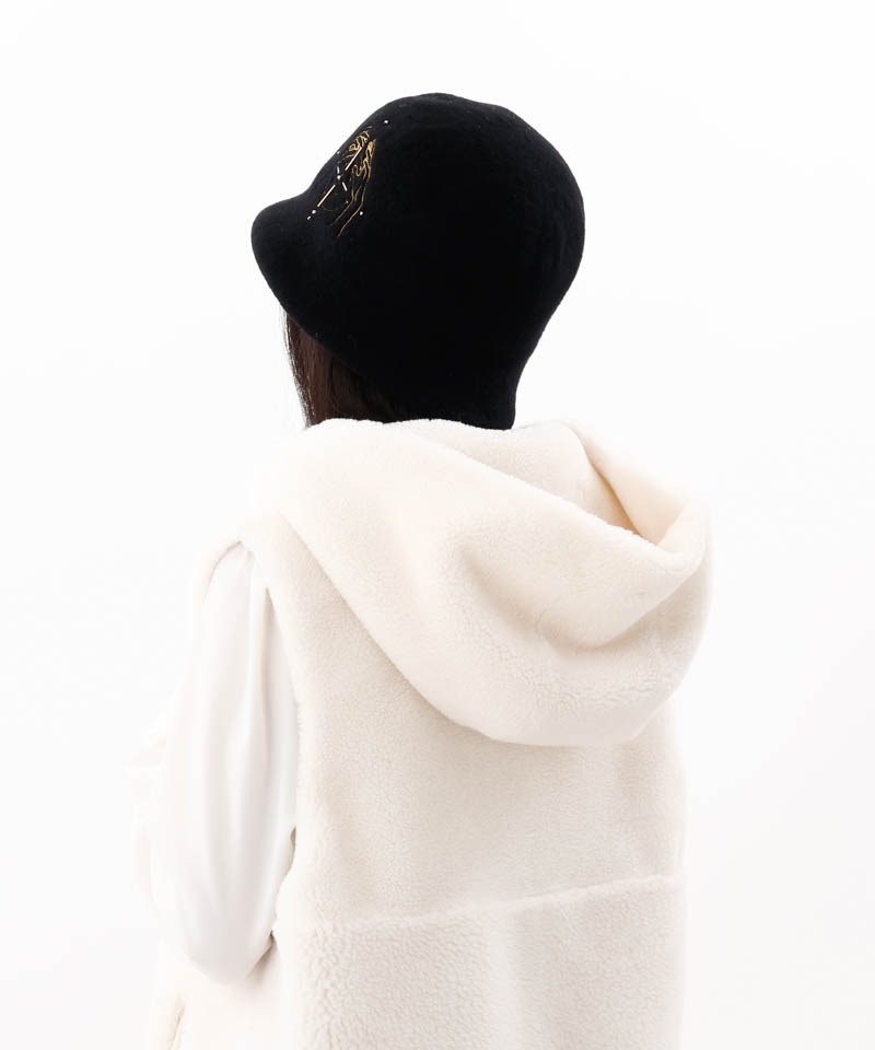 【 Beaurance （ビューランス）】刺しゅう入りクロッシェハット