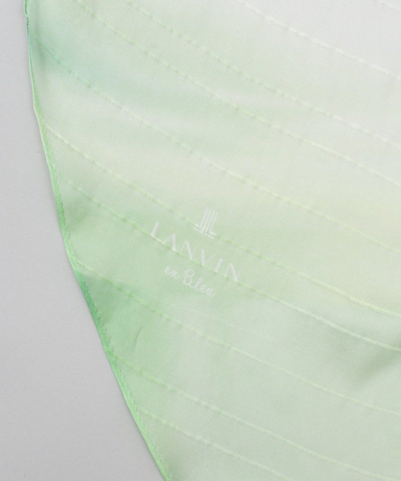 【 LANVIN en Bleu （ランバン オン ブルー）】シルクプチロングスカーフ