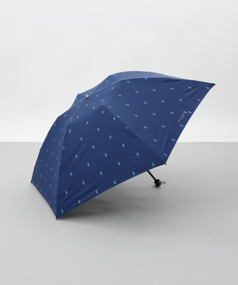 【MACKINTOSH LONDON（マッキントッシュ ロンドン）】ホーンドベアプリント雨傘（折りたたみ）