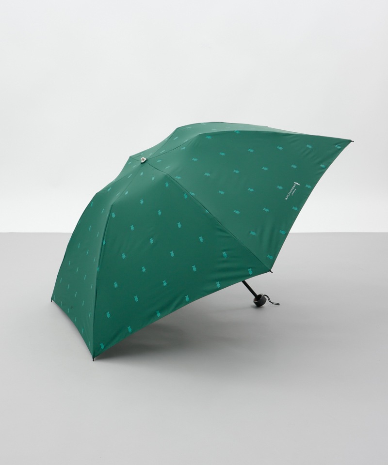 【MACKINTOSH LONDON（マッキントッシュ ロンドン）】ホーンドベアプリント雨傘（折りたたみ）