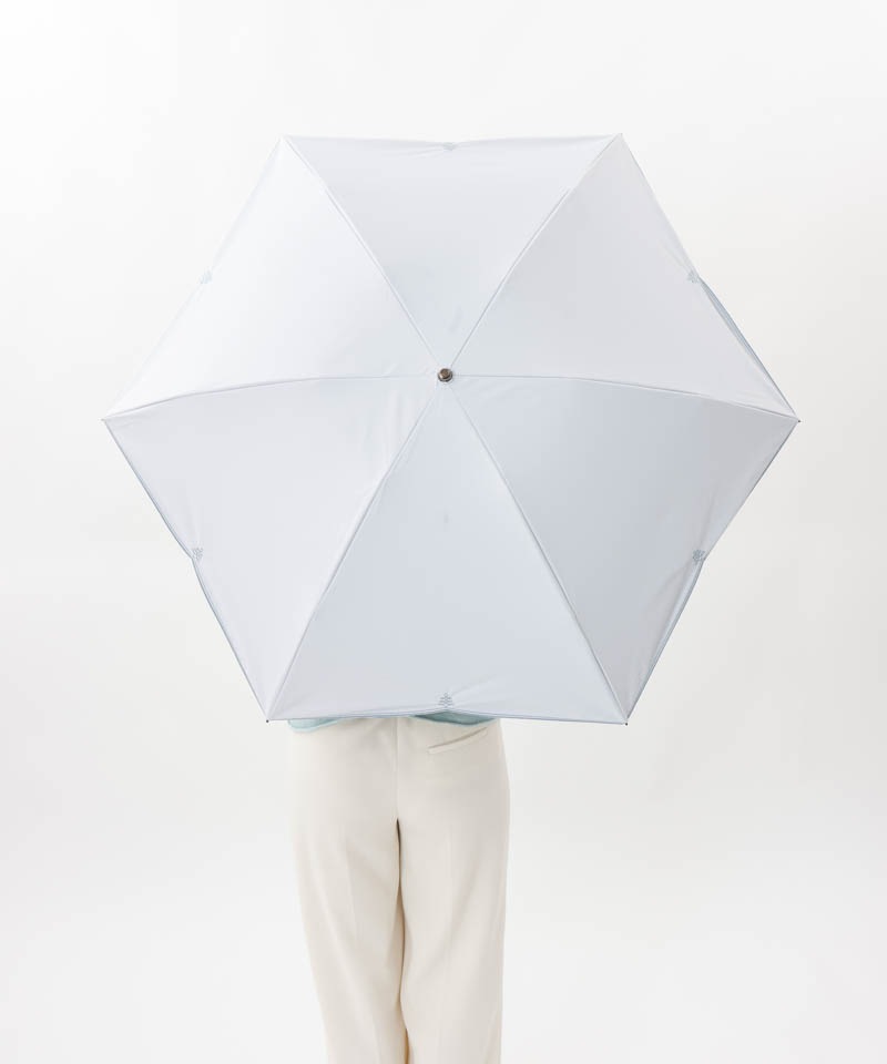 【 BLAO（ブラオ）】最強級遮熱　刺しゅう晴雨兼用傘(折りたたみ)