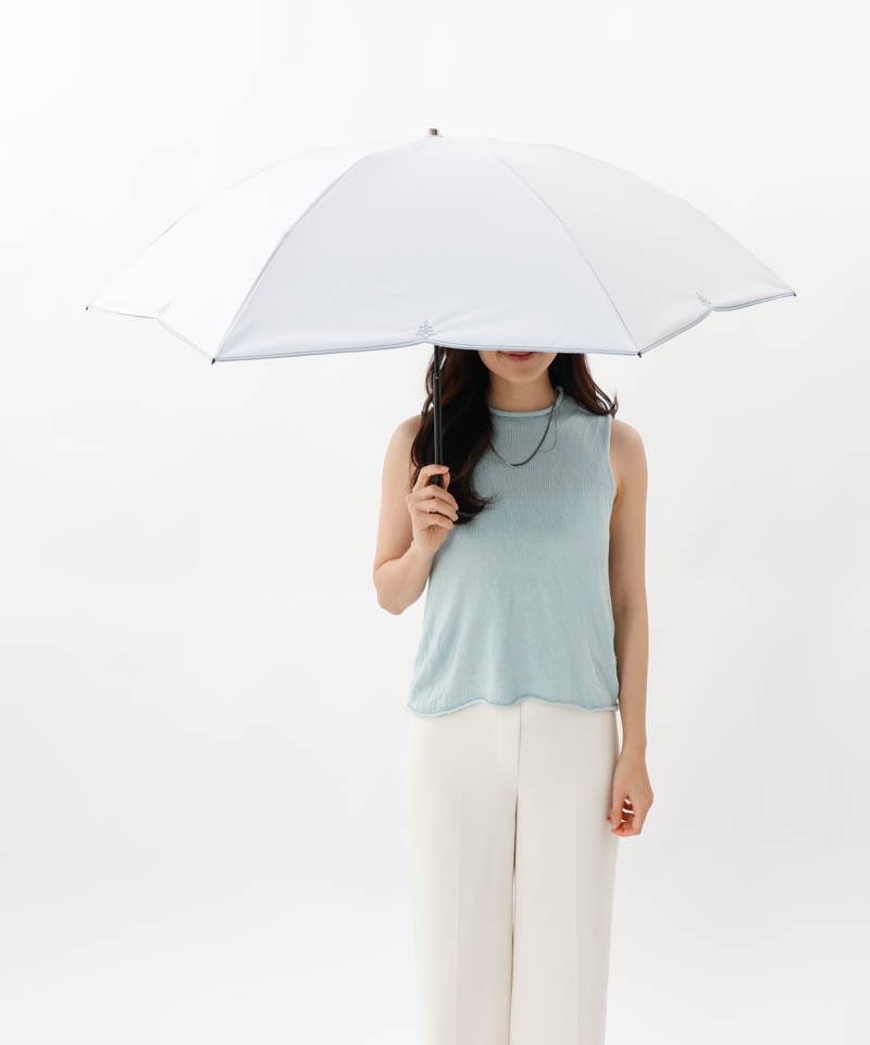 【 BLAO（ブラオ）】最強級遮熱　刺しゅう晴雨兼用傘(折りたたみ)