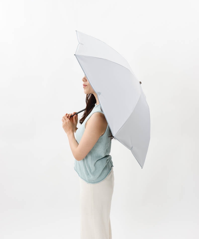 【 BLAO（ブラオ）】最強級遮熱　刺しゅう晴雨兼用傘(折りたたみ)