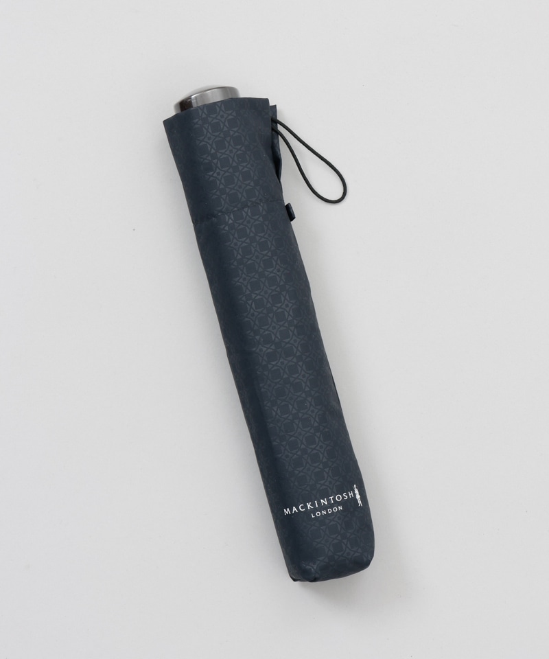 【MACKINTOSH LONDON（マッキントッシュ ロンドン）】アンドリュー柄エンボス雨傘（折りたたみ）