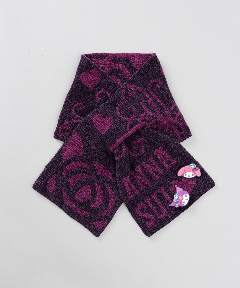 ANNA SUI（アナ スイ）】マイメロディ&クロミ 刺しゅうブローチ付き