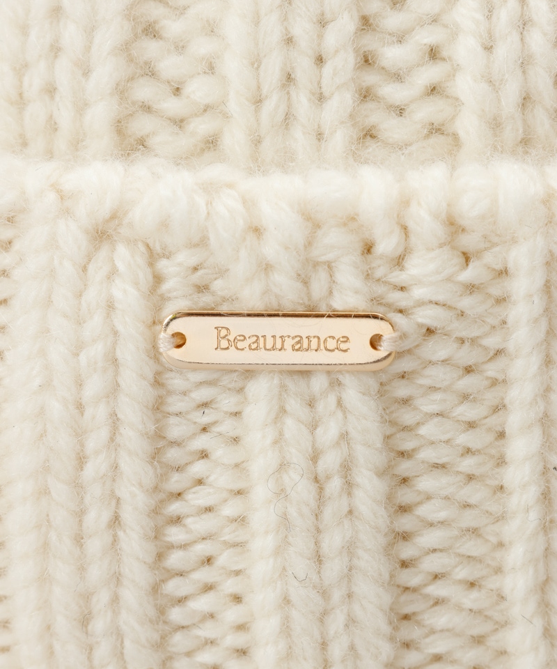 【 Beaurance （ビューランス）】カシミヤニットワッチ