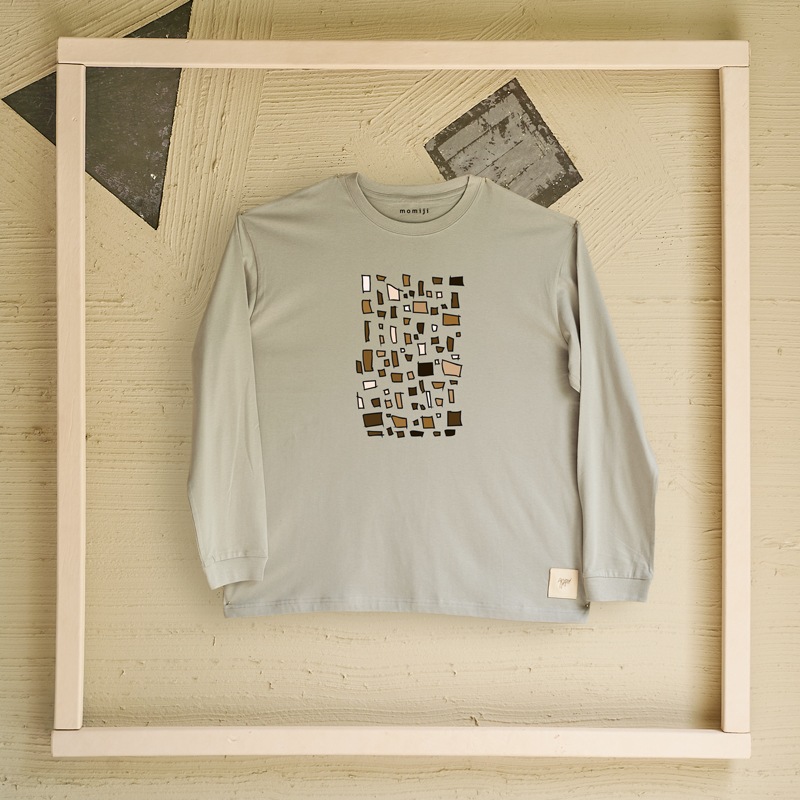 【 momiji 】 Long sleeve T the Art -包装紙-