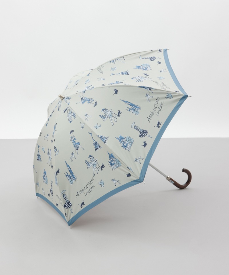 Aquascutum（アクアスキュータム）】ガールプリント晴雨兼用傘（長傘