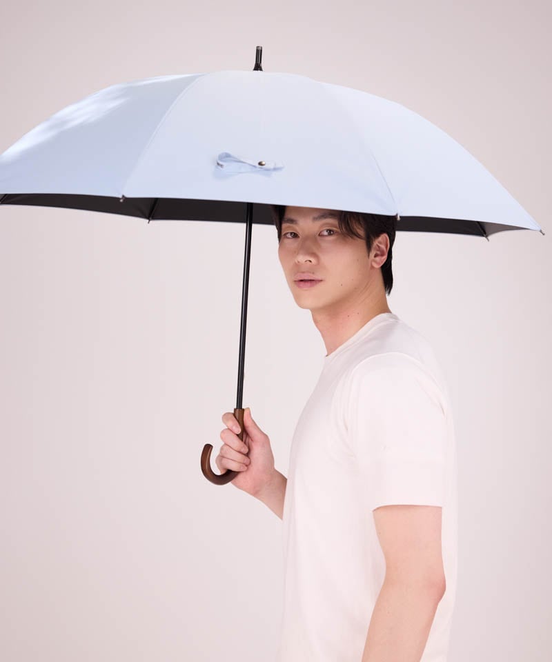【 BLAO（ブラオ）】最強級遮熱サマーシールド　無地晴雨兼用傘(長傘)