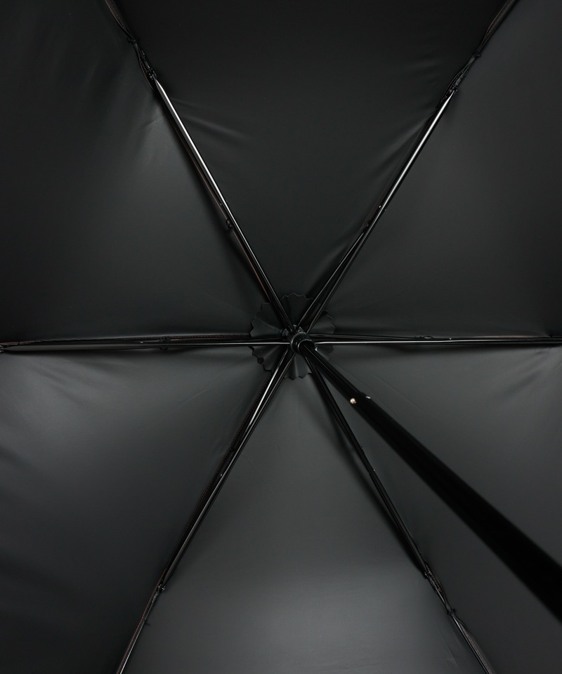 【MACKINTOSH LONDON（マッキントッシュ ロンドン）】フリルオーガンジータック加工晴雨兼用パラソル（折りたたみ）