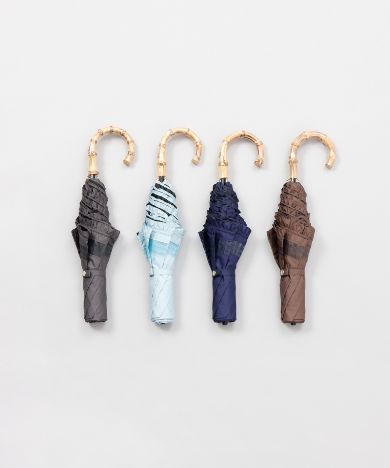 【MACKINTOSH LONDON（マッキントッシュ ロンドン）】フリルオーガンジータック加工晴雨兼用パラソル（折りたたみ）